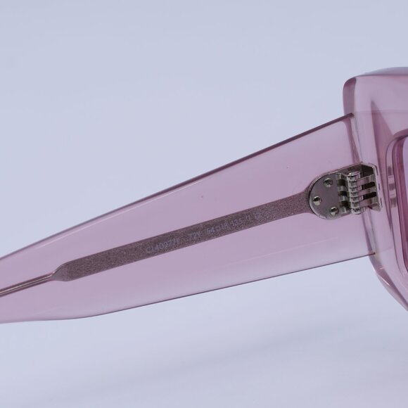 🕶️ New Celine CL40277F 72Y Sunglasses - Transparent Pink Frame, Pink Lenses - Picture 6 of 10